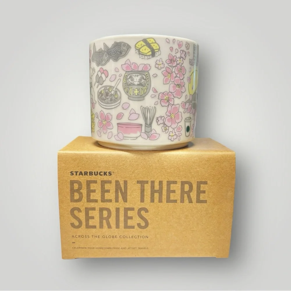 Starbucks Japan Been There Spring Sakura Coffee kawaii Mug Cup 14oz Collectible - Picture 3 of 15